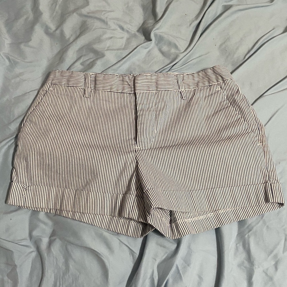Forever 21 blue and white striped shorts